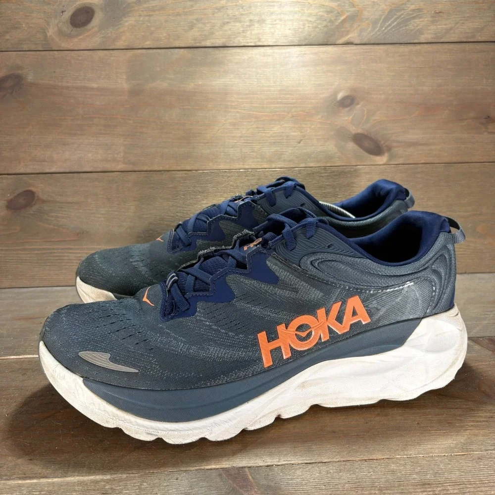 Hoka Gaviota 6 Mens size 13 shoes Blue Mesh Cushioned Running sneakers